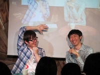 ネタができなくてイライラする時「大水の一挙手一投足が腹立つ」と語った飛永。大水は段階を経てポーズが変わるそうで、飛永はその最終形態を模写。