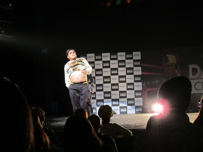 東京・Shibuya O-EASTにて行われた「Kinect」のダンスゲーム「Dance Central」発売記念パーティに登場したダイノジ大地。