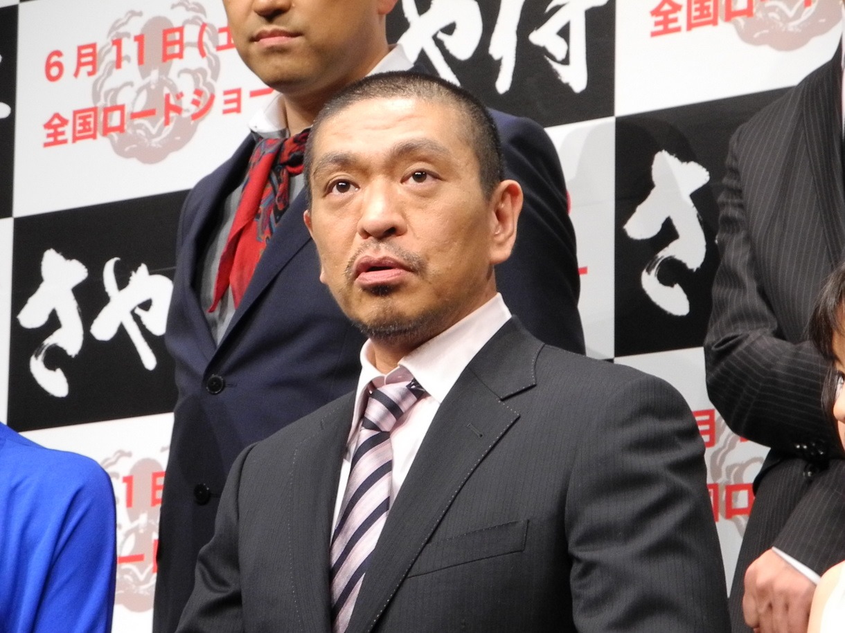 「さや侍」監督の松本人志。