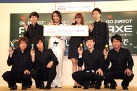 フォトセッションの一場面。