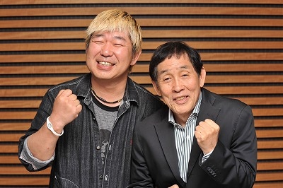 7月22日（金）に「欽ちゃん！もう一度30％番組作りましょう！（仮）」を放送する萩本欽一と日本テレビ土屋敏男。(c)NTV
