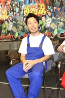 オリエンタルラジオ中田。最近コンビよりもピンでの仕事が多いことから「雨上がり決死隊の蛍原さんから“ホンジャマカシステム”と言われた」と語り、記者を笑わせた。