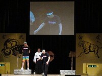 理解不可能なギャグをたびたび放り込んだ天竺鼠・川原。エンディングでは「素晴らしいお客さんだったが、もっと素晴らしいお客さんはいる」と暴言。