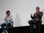 映画「さや侍」ティーチインの一場面。