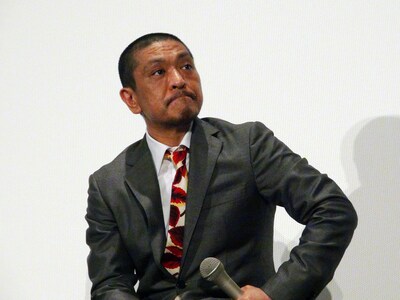 映画「さや侍」のティーチインを実施した松本人志監督。