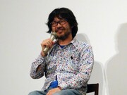 映画「さや侍」ティーチインの司会進行を務めた倉本美津留。