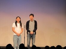 この日唯一の漫才を披露したPOISON GIRL BAND。歌詞を考えたという阿部のまさかのフレーズに会場も爆笑。