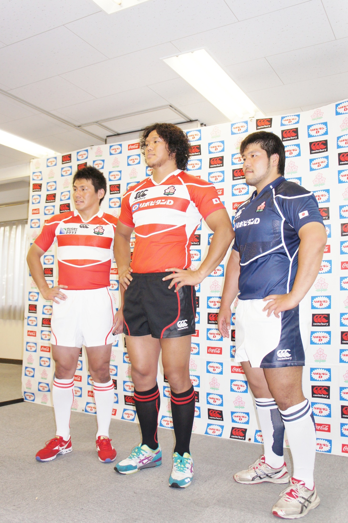 ラグビー日本代表の新ジャージ。