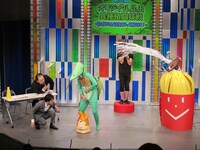 Mくんは必殺技「ハム太郎カモンッ」で見事バッタのかく乱に成功。