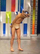 Bコース・ハブの「ベンザエースモドキ」。写々丸目アラーキー科に属し、トイレに生息。以下本人からのメッセージ「やむを得ず肛門に入れるベンザエース。でもちょっと待って。あなたのそのベンザエース、本当にベンザエースですか？ このモドキだったら大変です。写々丸よろしく肛門を激写されてしまいますよ!! 気をつけて！」