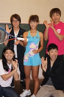 フォトセッションの一場面。