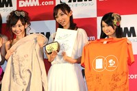 左から杉原杏璃、吉木りさ、SKE48・小木曽汐莉。