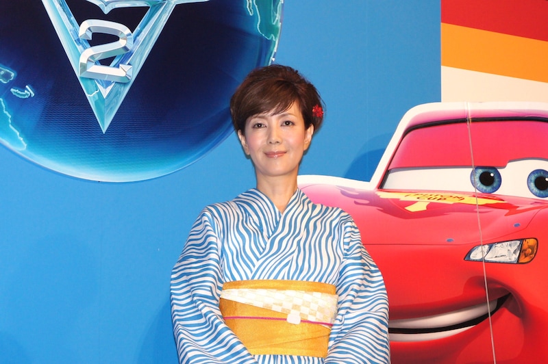 サリー役の戸田恵子。今回のイベントは「仲間たちみんなでニッポンを元気にしよう」というコンセプトのもとで行われ、出席者たちも華やかな浴衣姿で登場した。