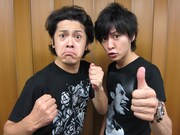 9月17日（土）、18日（日）に東京・北沢タウンホールにて「第5回流れ星単独ライブ『乱れ星』」を開催する流れ星。ちゅうえい（左）は先月6月に下呂温泉の観光大使に就任。さらに現在発売中の「月刊コロコロコミック」では2代目お菓子刑事にも就任。瀧上（右）はお菓子保安官のキャラを狙っている。