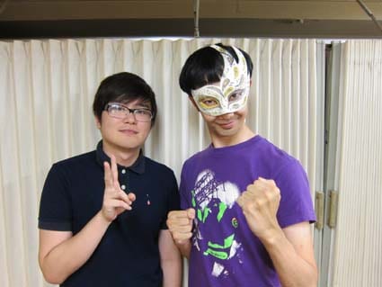 7月25日（月）から27日（水）まで東京・伝承ホールにて「ラバーガール単独ライブvol.6『エマ』」を開催するラバーガール。大水は「仮面の下では今面白い顔を仕込んでいるところ」と素顔を明かさなかった。