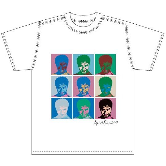 「江頭2:50 エガ・ポップT-shirts」ホワイト。(c)大川興業株式会社