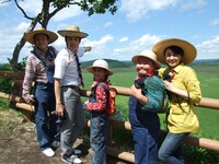 釧路湿原の展望台にて。(c)STV