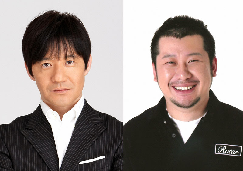 「テンションあげまSHOW」でMCを務める内村光良とケンドーコバヤシ。(c)KTV