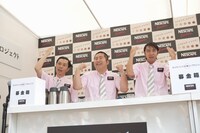 ハライチ岩井、ハライチ澤部、ロッチ・コカド（左から）。
