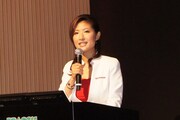 プレス発表会の進行を務めた古瀬絵理。
