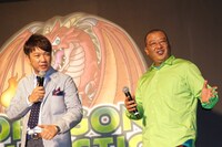 さほど脈絡もなく笑福亭鶴瓶に変身したTKO木下（右）。