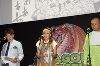 「週刊少年マガジン」でスタートする「ドラコレ」新連載マンガに生アテレコを行った3人。