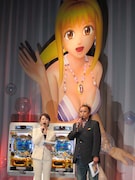 発表会の司会を務めたブラザー・トム。自身も海物語シリーズの大ファン。