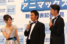 小林麻耶とはんにゃ（左から）。