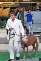 佐々木主浩とミニチュアホース。