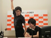 オーディション用のギャグを披露するちゅうえい。ちゅうえいは「ギャグに間がないと、初めて聞いた人は頭に入ってこない」と主張。