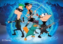 オードリーが声優として参加する「フィニアスとファーブ / ザ・ムービー」イメージ。(c)Disney