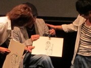 「お絵かき」のコーナーでは、名倉が書いた孫悟空に注目が集まった。松尾は「このイラストをツッコミ会のTシャツにしよう」と提案。