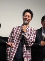 冒頭の挨拶から「スベッたんちゃう？」と川島にツッコまれた金田。しかしめげずに、「この映画のために役作りもして体重もしぼりました」とボケ続けた。