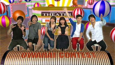 CSホームドラマチャンネルのスペシャル番組「第3回キッザニア東京お笑いコンテスト×松竹芸人」に登場するヒカリゴケ、梅小鉢、うしろシティ。(c)衛星劇場