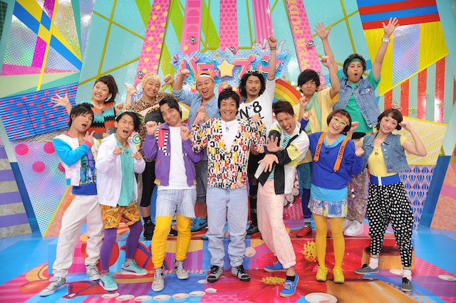 新コント番組「パワー☆プリン」に出演する（前列左から）ジャングルポケット、2700、スパイク、（後列左から）横澤夏子、チョコレートプラネット、パンサー。(c)TBS