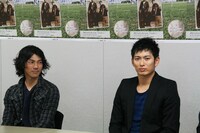 11月3日から5日まで大阪・京橋花月にて上演される京橋ナイト・ステージ「『RUN』～ベイブルース　25歳と364日～」の記者会見。(c)吉本興業