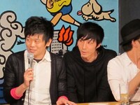 KOCで鬼ヶ島の音響を担当したザンゼンジ武田と相方の三福。KOC決勝では「めちゃくちゃ緊張するかと思ってたら、楽屋が鬼ヶ島ファミリーのような空気で落ち着いた」と語った。