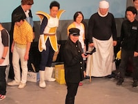 POISON GIRL BAND阿部。シュール過ぎる内容や、やたらと暗転が長いギャグに審査も混乱。