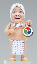 上島竜兵の「豆絞り」を再現したダチョウ倶楽部ストラップ。(c)2011 OHTA PRODUCTION