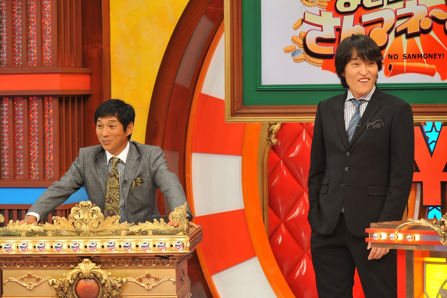 明石家さんまと千原ジュニア（左から）。(c)KTV