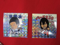 ファンが自腹で作り番組にプレゼントしたビックリマン風シール。