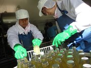 群馬では、こんにゃくいも堀りをしたほか、観光客に人気の「沢田の味」加工場でりんごジュース制作の手伝いも。