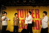 トークを繰り広げるさらば青春の光とうしろシティ（左から）。