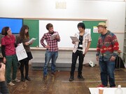 「ET-KING歌笑劇 ～焚き火～」稽古の様子。