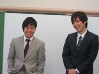 イベントライブ「恋愛シュミレーションゲーム～Christmasのキセキ～」に出演するライセンス藤原とNON STYLE井上。