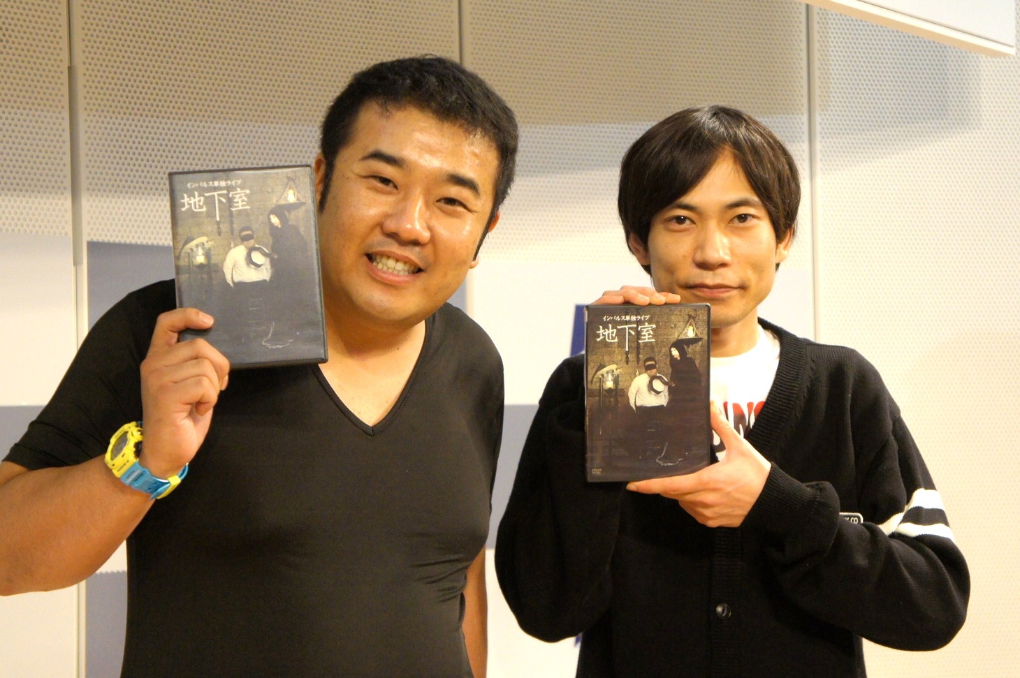 単独ライブDVD「地下室」の発売を記念したトーク＆サイン会に登場したインパルス。