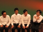 岸が最初に選んだのは、「俺の中ではこのメンバーで一番カッコイイ」という夜ふかしの会・三宅、「ヘルシアのCMに出ているから」とフラミンゴ竹森、賄賂を渡した夜ふかしの会・大重。