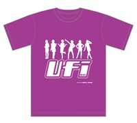 HMV限定販売「UFIｘHMVコラボTシャツ」紫バージョン。