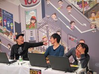 なぞなぞが得意な後藤に対して、せいじと福徳がタッグを組んで攻撃。