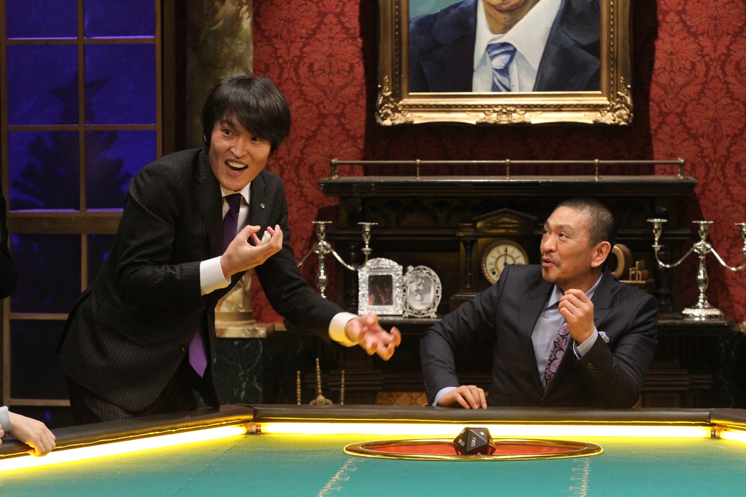 千原ジュニアと松本人志（左から）。(c)フジテレビ